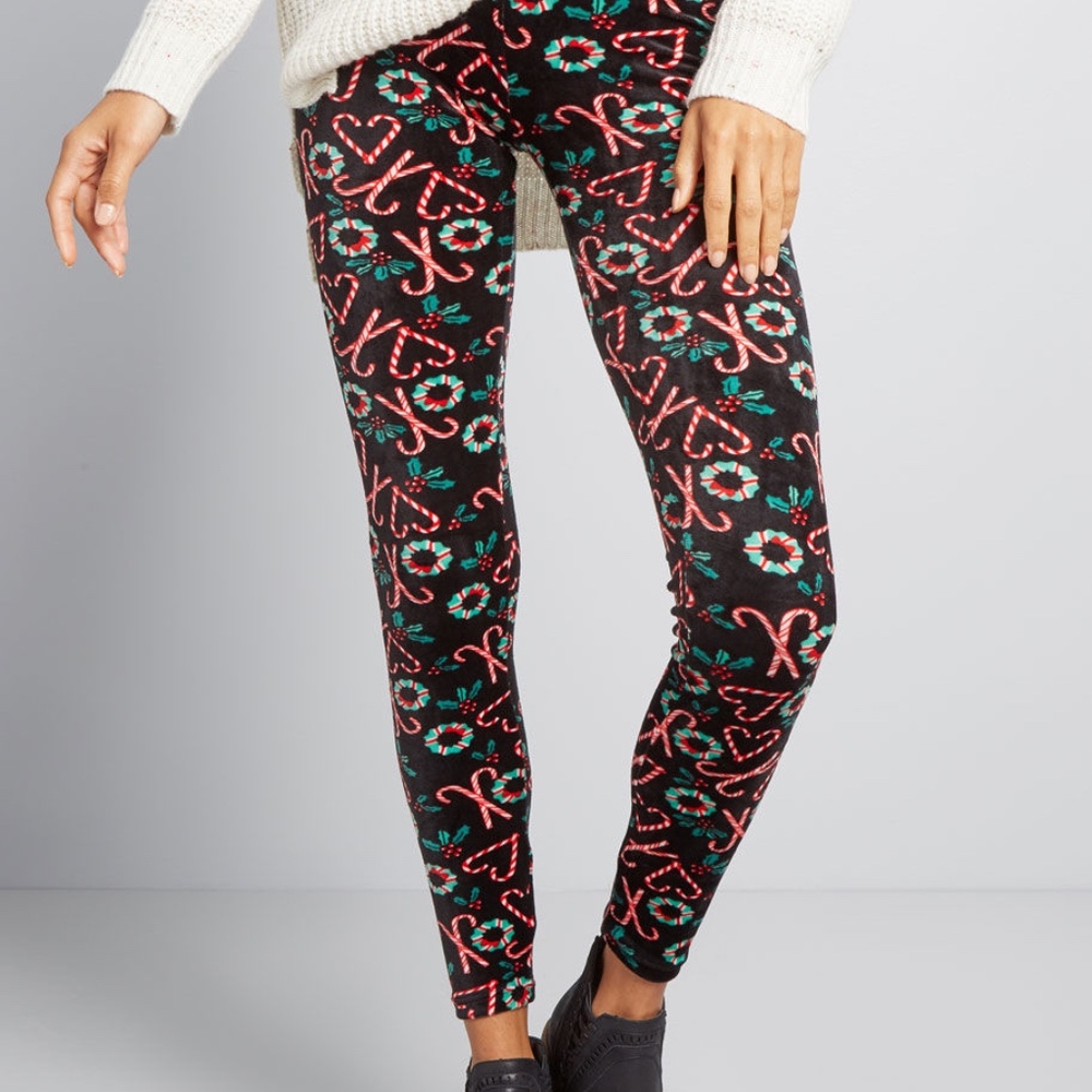 NIP 🌟 Modcloth Nice List Holiday Leggings